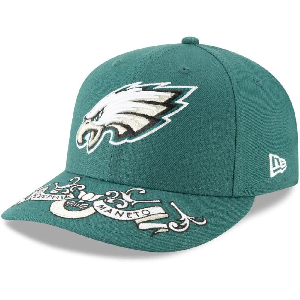 New Era Philadelphia Eagles 59FIFTY Low Profile Hat Size 7 1/4 NFL Cap